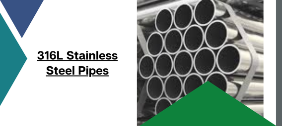 Stainless steel pipes stacked for industrial use