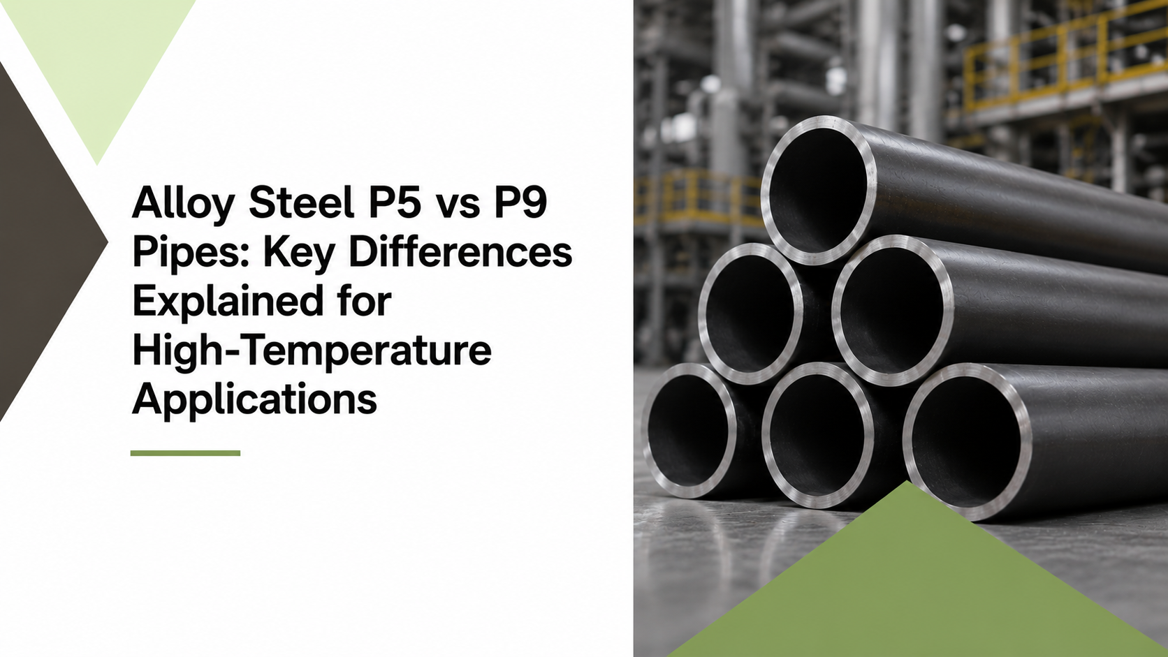 Alloy Steel P5 vs P9 Pipes Key Differences Explained for High-Temperature Applications